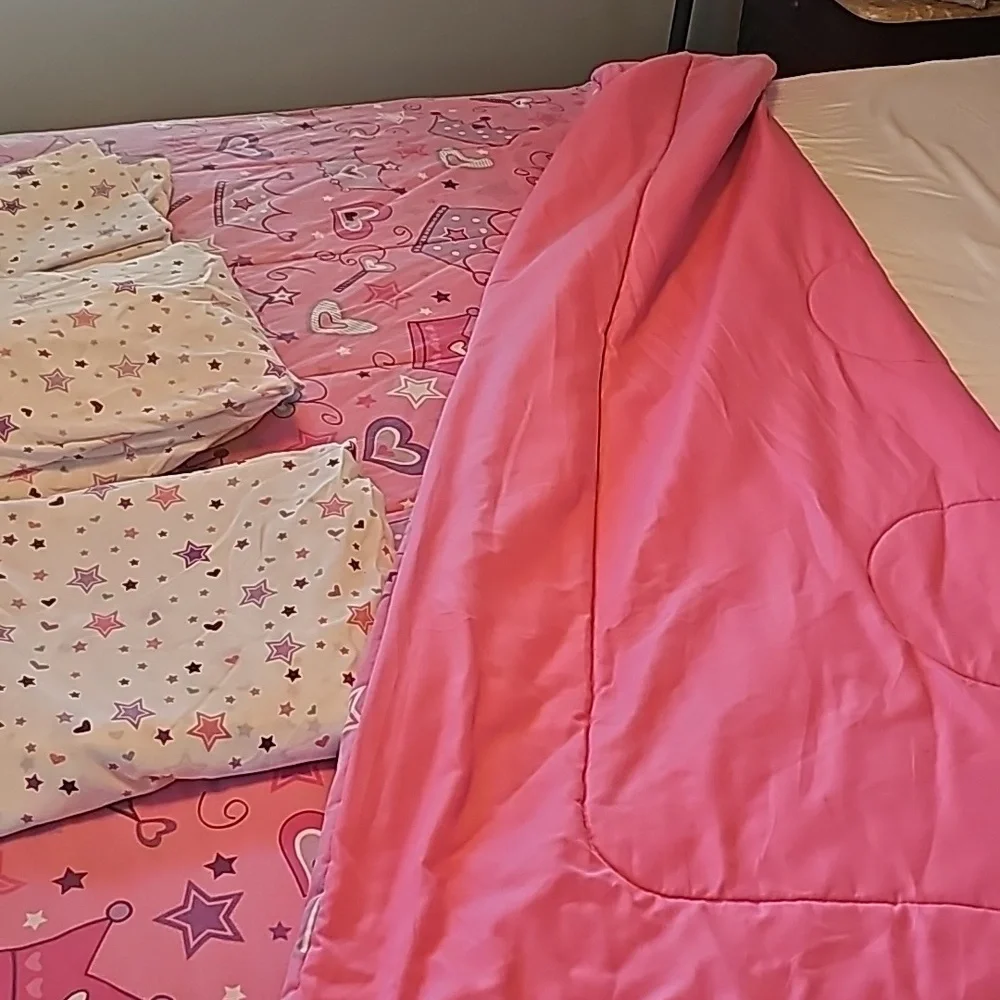 Full Sz. Princess 7 pc.‎ Comforter Sheet Set
